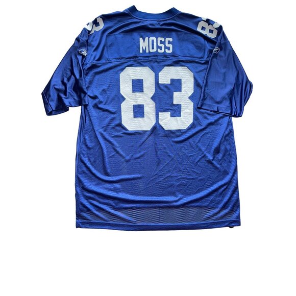 Moss #83 New York Giants MOSS Sinorice On-Field Jersey Reebok NFL Equipment - Picture 4 of 8